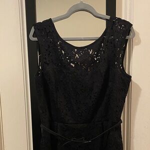 White House Black Market Black Lace Dress NWT